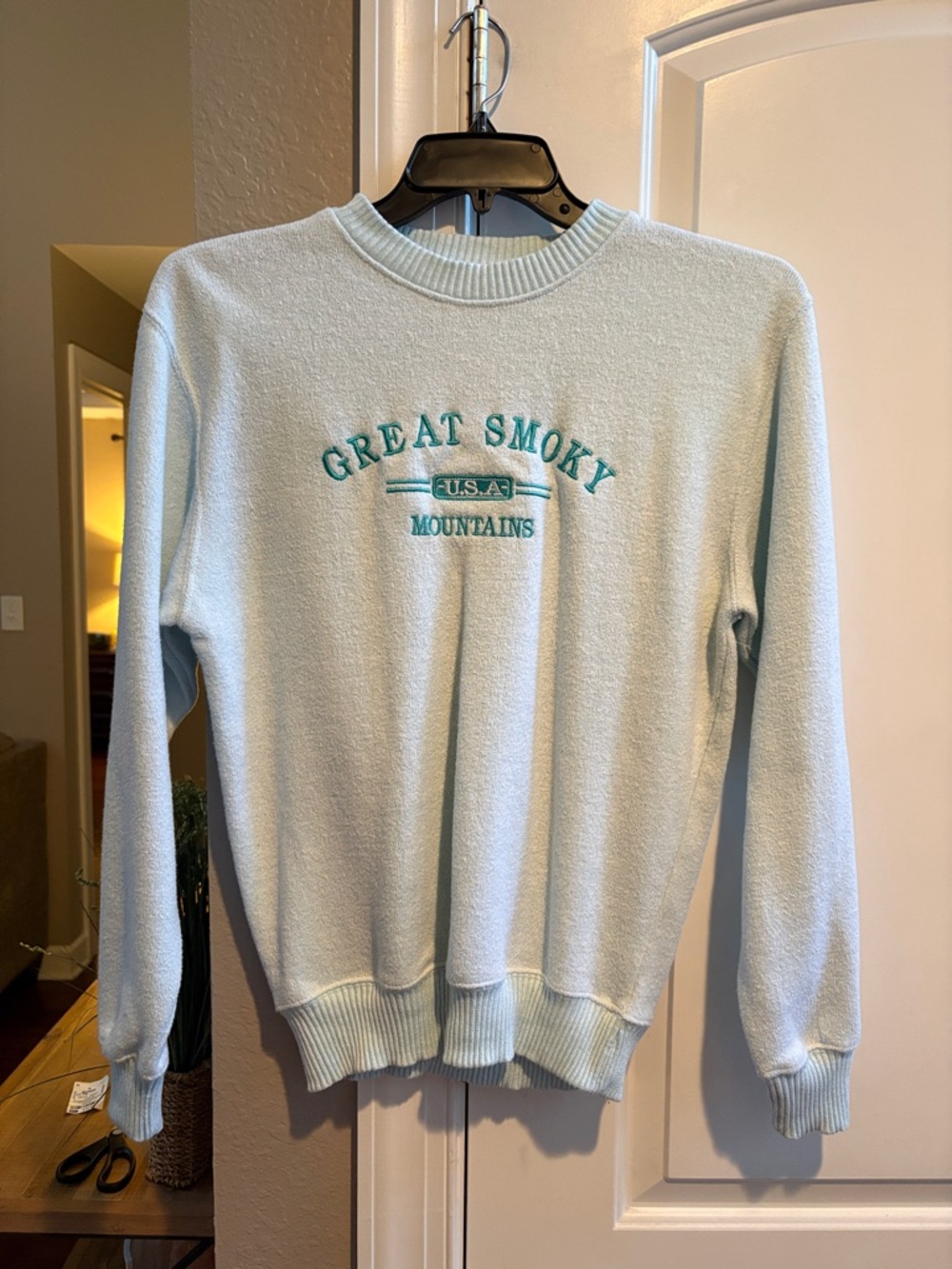 Great Smoky Mountains Crewneck Sweatshirt - Light Blue